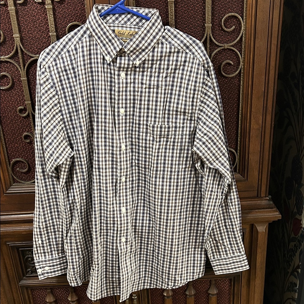 Roundtree & Yorke Black and White Checkered Shirt